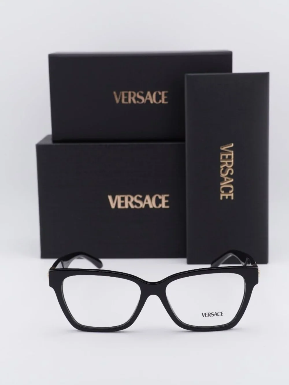 Versace VE3382 GB1 Cat Eye Eyeglasses 55mm – Black